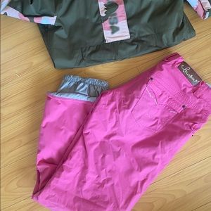 Hot pink burton snowboard pants!